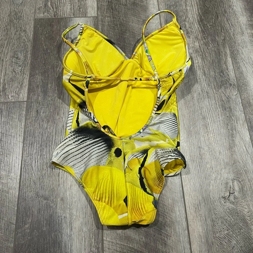 Aqua De Coco Yellow‎ One Piece Swimsuit